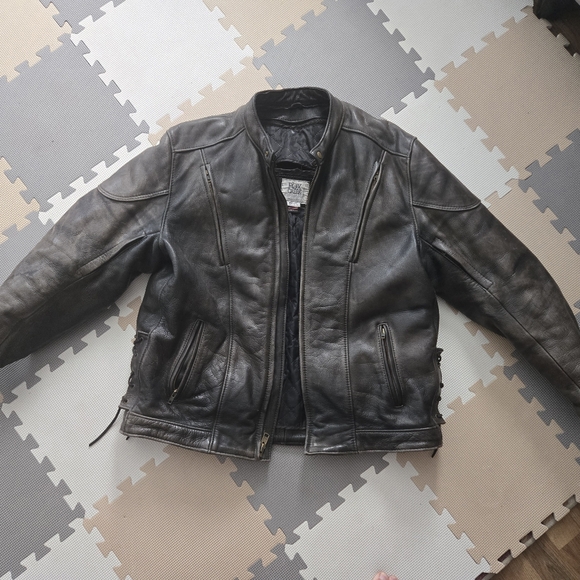 Mens Fox Creek Leather Jacket - Picture 2 of 6